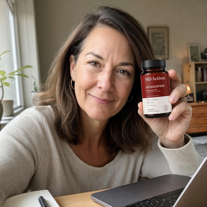 Verified buyer holding MD Actives Astaxanthin