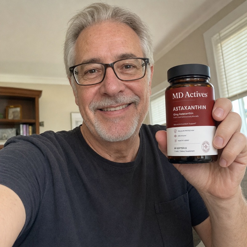 Verified buyer holding MD Actives Astaxanthin